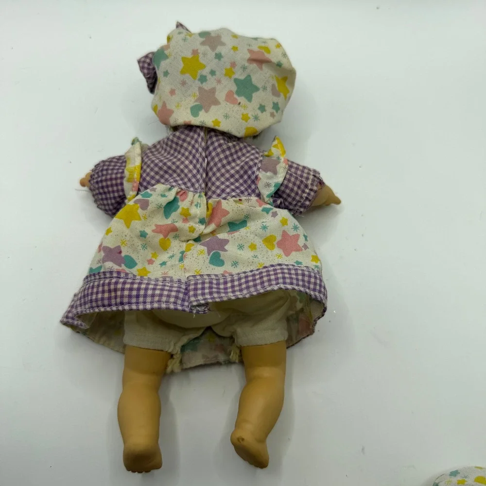 GiGo My Pals 9 inch Purple‎ Gingham Star Matching Twin Set Cottagecore